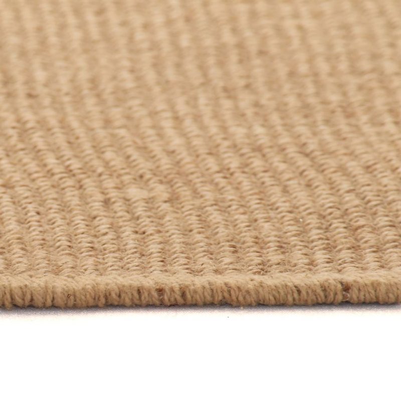 Ukrasni tepih od jute s podlogom od lateksa 70x130 cm prirodne boje - Slika 3