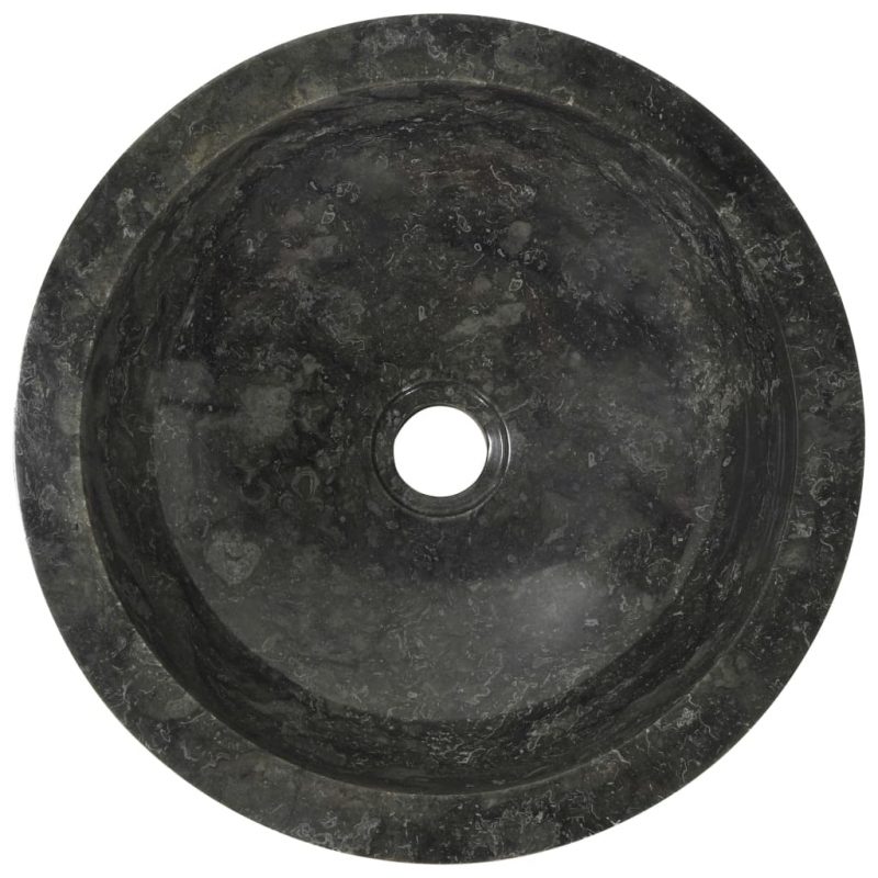 Umivaonik 40 x 12 cm mramorni crni - Slika 4
