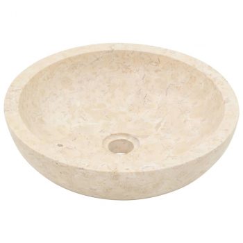 Umivaonik 40 x 12 cm mramorni krem