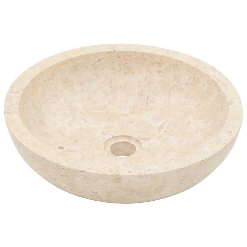 Umivaonik 40 x 12 cm mramorni krem