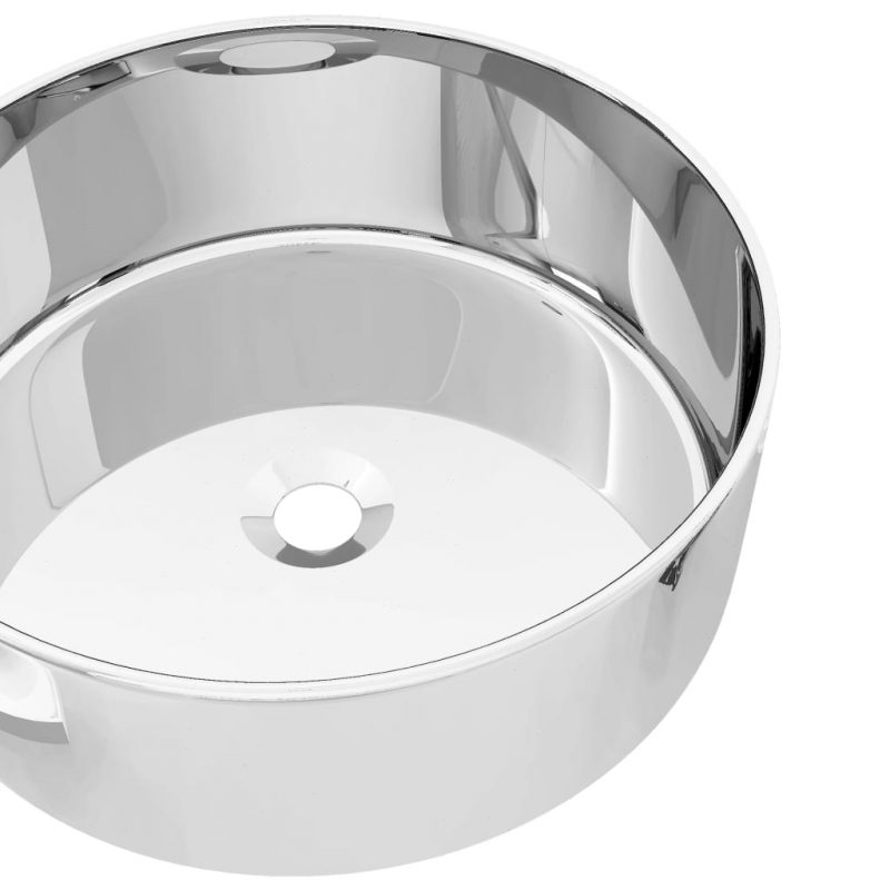 Umivaonik 40 x 15 cm keramički srebrni - Slika 4