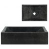 Umivaonik 45 x 30 x 12 cm mramorni crni