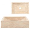 Umivaonik 45 x 30 x 12 cm mramorni krem