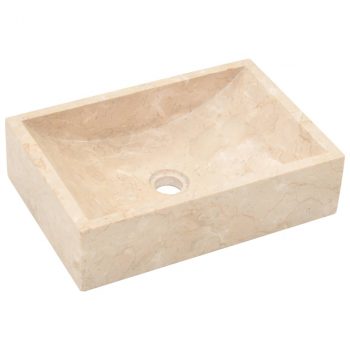 Umivaonik 45 x 30 x 12 cm mramorni krem