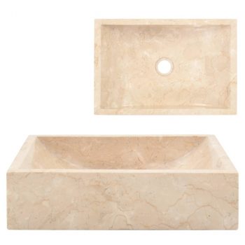 Umivaonik 45 x 30 x 12 cm mramorni krem