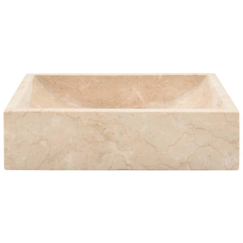Umivaonik 45 x 30 x 12 cm mramorni krem - Slika 3