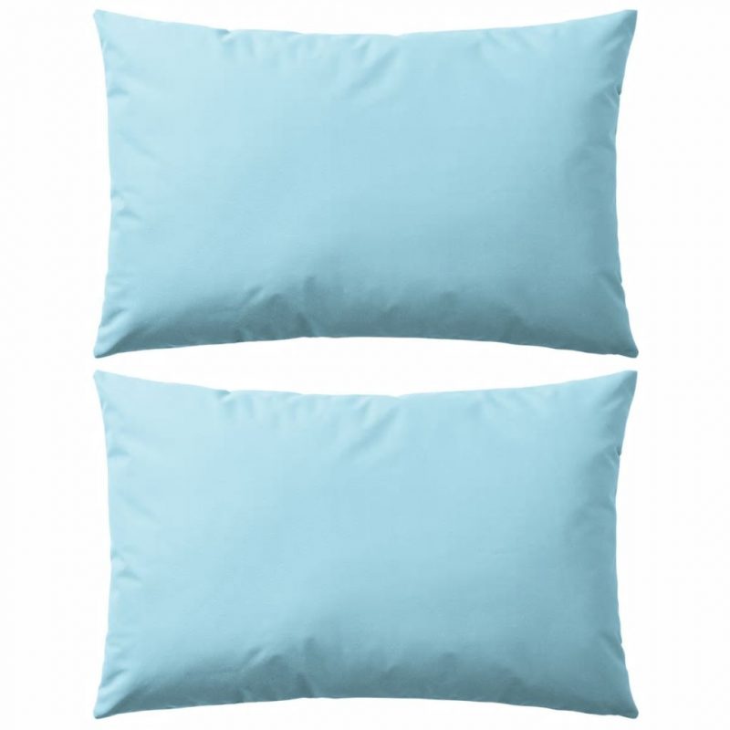 Vrtni jastuci 2 kom 60 x 40 cm svjetlo plavi