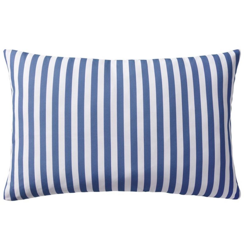 Vrtni jastuci s prugastim uzorkom 2 kom 60 x 40 cm mornarsko plavi - Slika 3