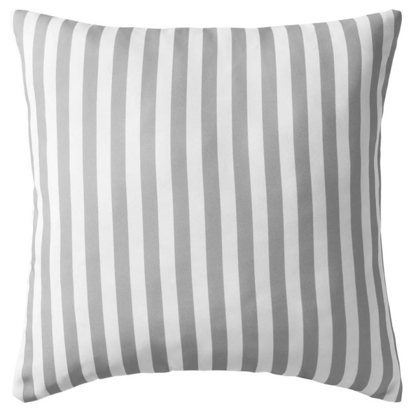 Vrtni jastuci s prugastim uzorkom 4 kom 45 x 45 cm sivi - Slika 3