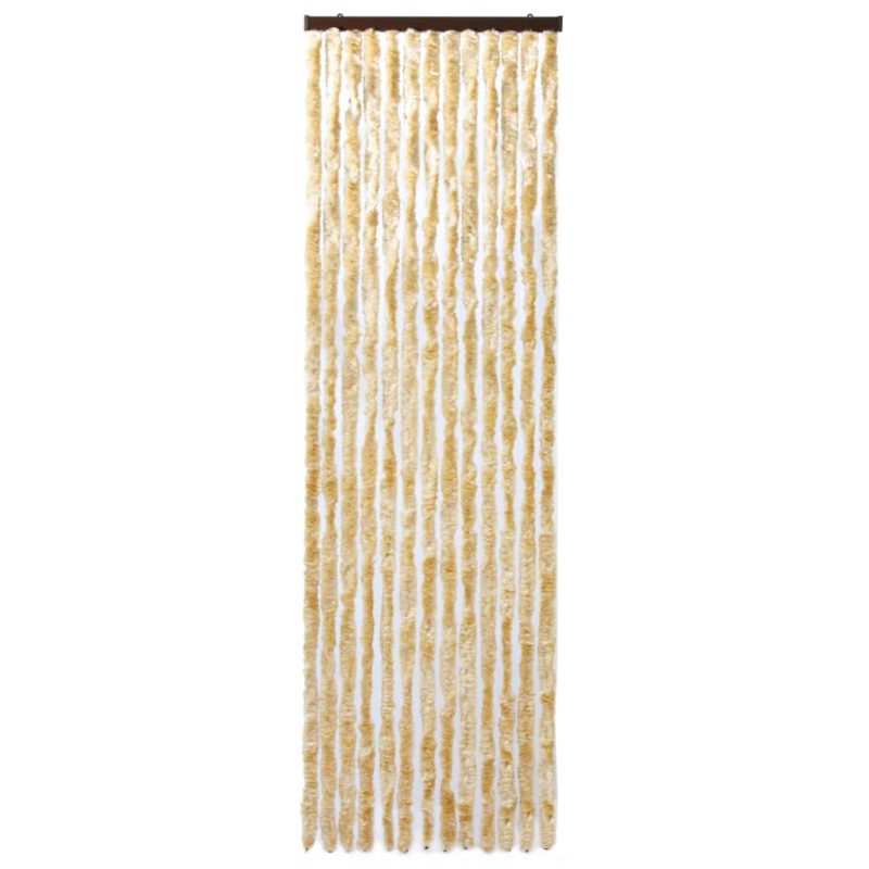 Zastor protiv insekata bež 56 x 185 cm šenil - Slika 4