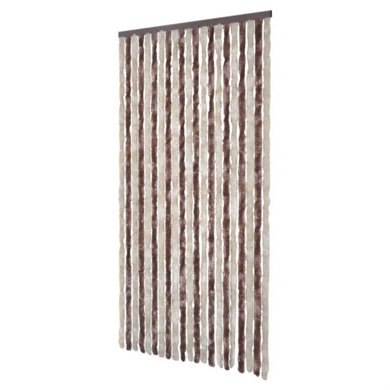 Zastor protiv insekata bež-svjetlosmeđi 100 x 220 cm šenil - Slika 3