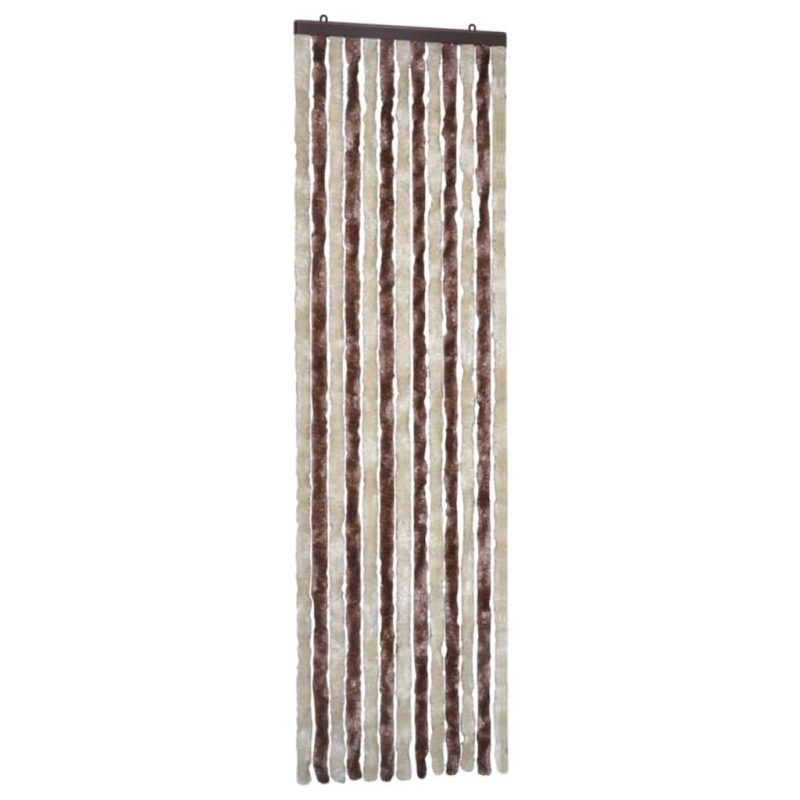 Zastor protiv insekata bež-svjetlosmeđi 56 x 185 cm šenil