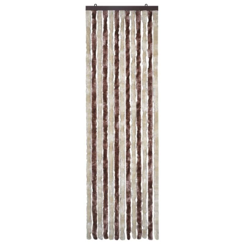 Zastor protiv insekata bež-svjetlosmeđi 56 x 185 cm šenil - Slika 3