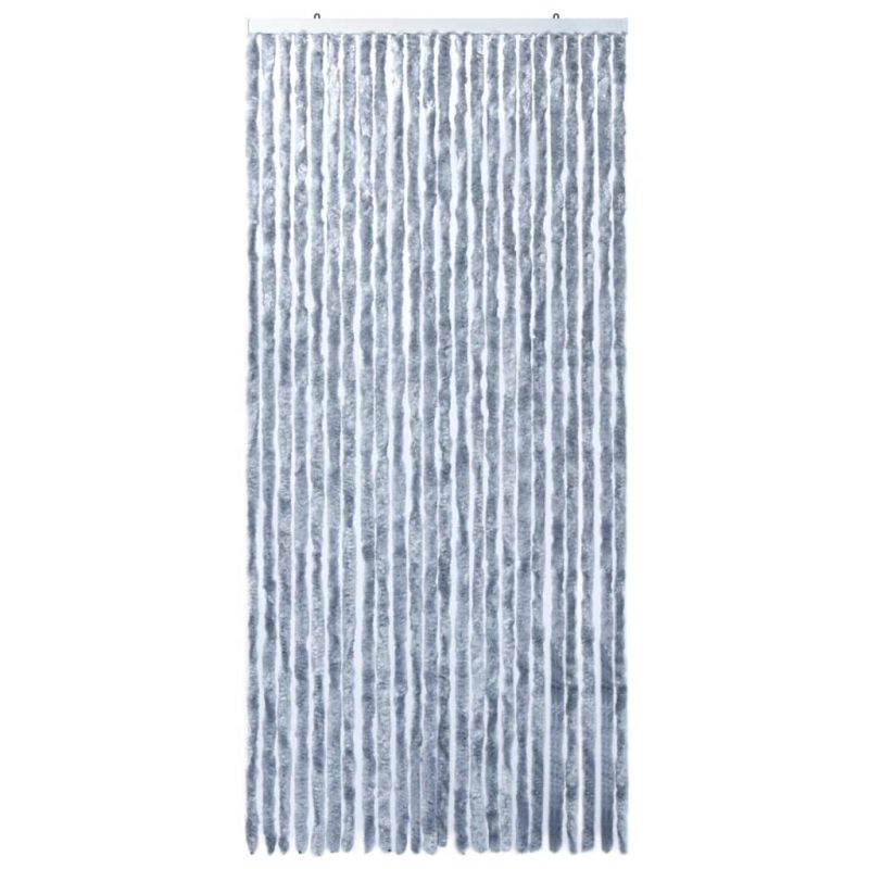 Zastor protiv insekata srebrni 100 x 220 cm šenil - Slika 4