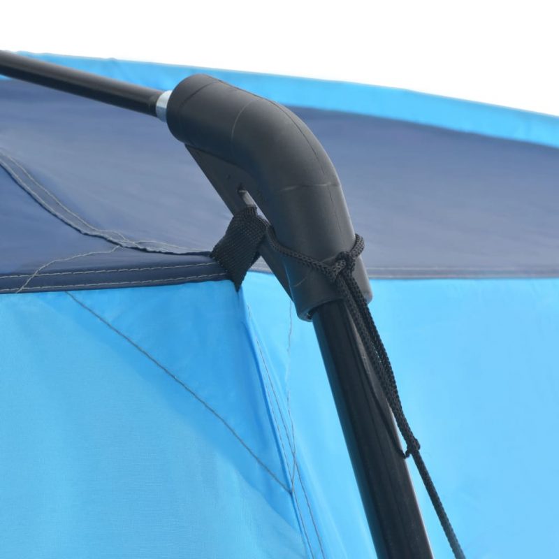 Šator za bazen od tkanine 500 x 433 x 250 cm plavi - Slika 4