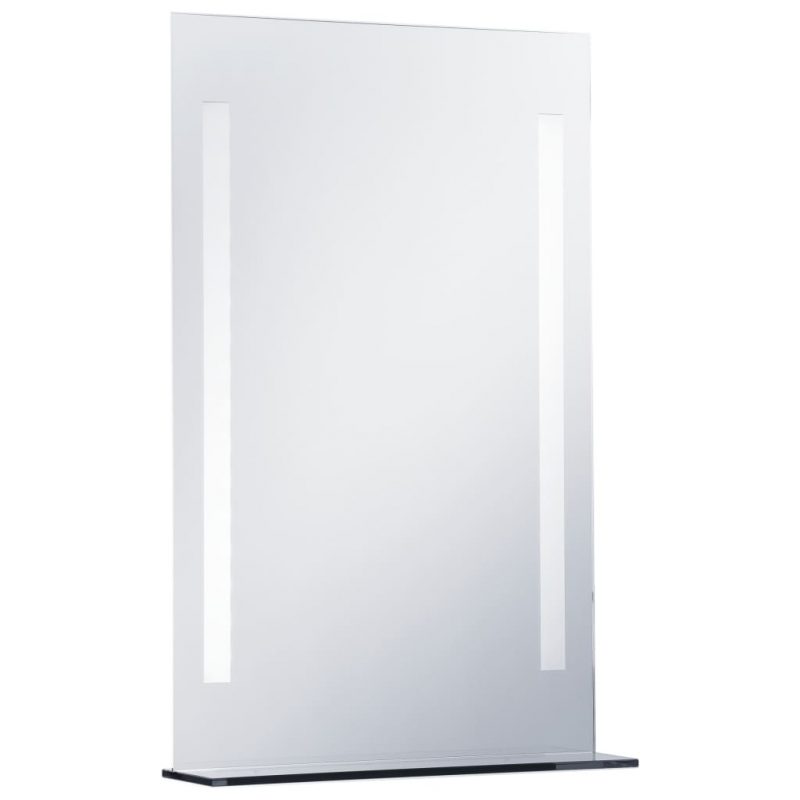 Kupaonsko LED zidno ogledalo s policom 60 x 80 cm - Slika 3