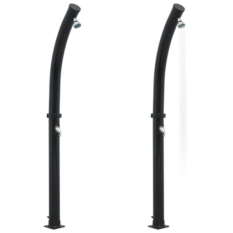 Solarni tuš crni 214 cm 20 L - Slika 3