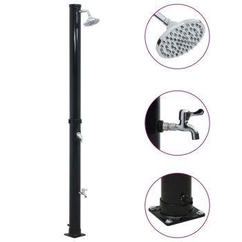 Solarni tuš crni 220 cm 20 L