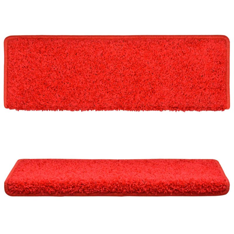 Tepisi za stepenice 15 kom 65 x 25 cm crveni - Slika 4