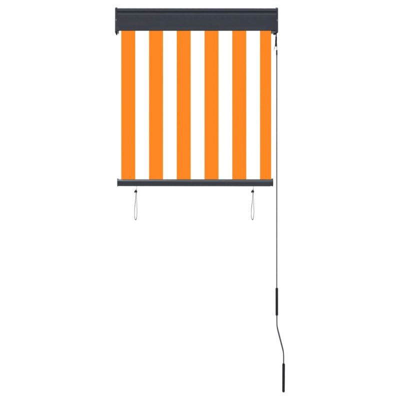 Vanjska roleta 60 x 250 cm bijelo-narančasta - Slika 4