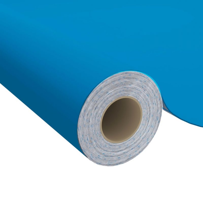 Samoljepljiva folija za namještaj azurna 500 x 90 cm PVC - Slika 3