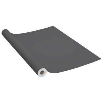 Samoljepljiva folija za namještaj siva 500 x 90 cm PVC