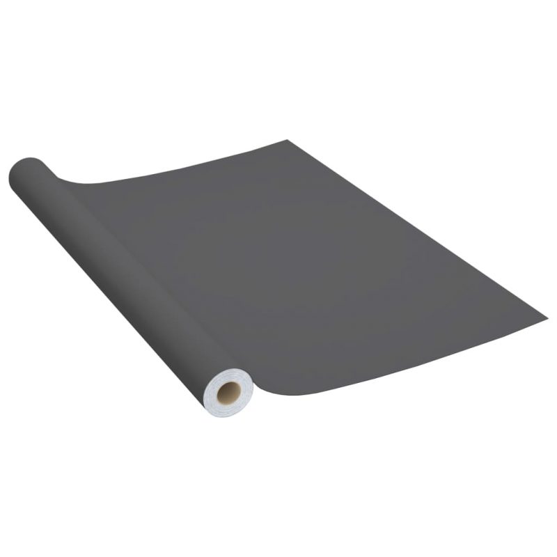 Samoljepljiva folija za namještaj siva 500 x 90 cm PVC