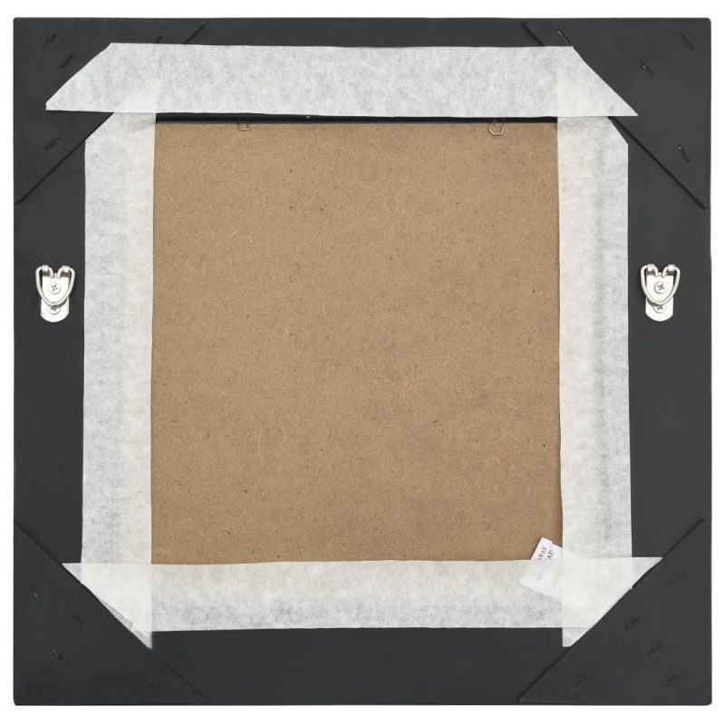 Zidno ogledalo u baroknom stilu 40 x 40 cm crno - Slika 4