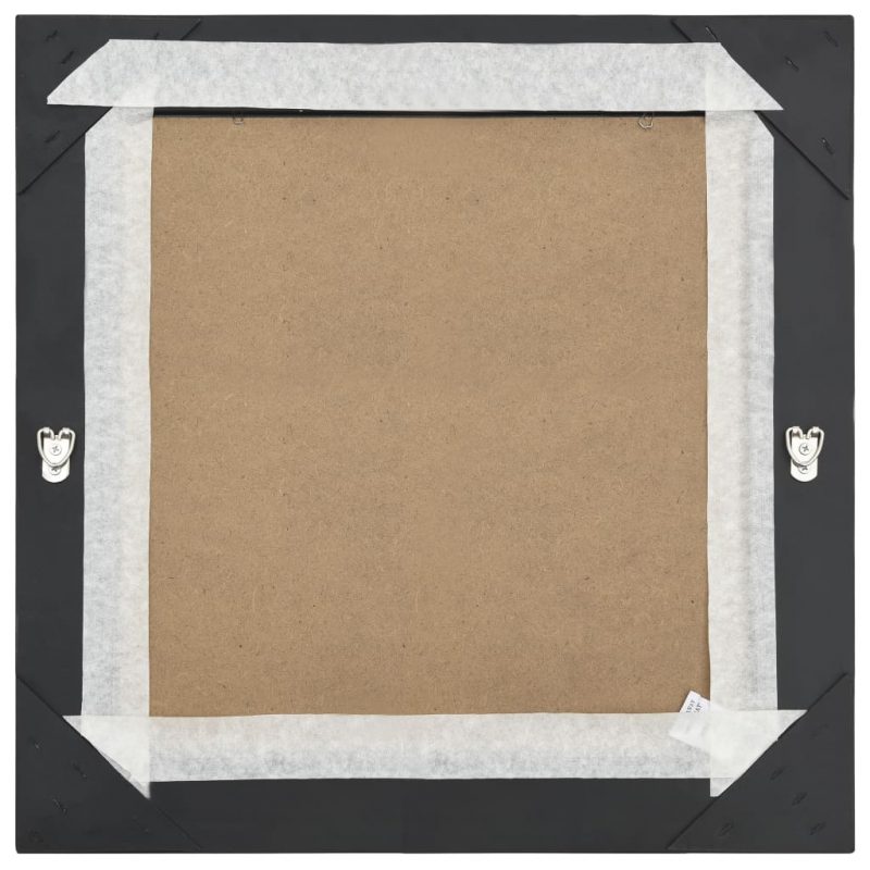 Zidno ogledalo u baroknom stilu 60 x 60 cm crno - Slika 4