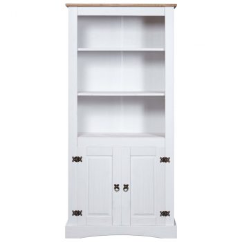 Komoda od meksičke borovine asortiman Corona bijela 80x40x170 cm