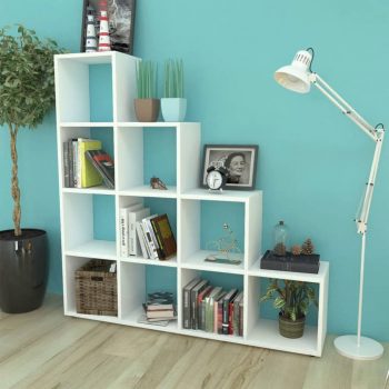 Komoda s Policama za Knjige / Izlaganje 142 cm Bijela