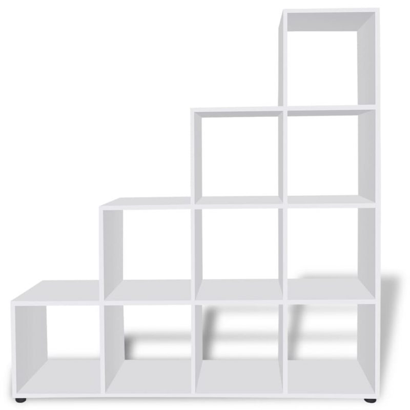 Komoda s Policama za Knjige / Izlaganje 142 cm Bijela - Slika 3