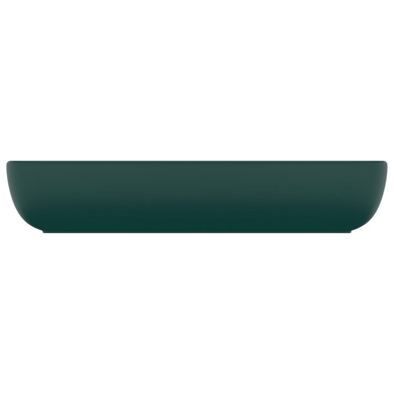 Luksuzni pravokutni umivaonik mat zeleni 71 x 38 cm keramički - Slika 4