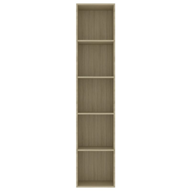 Ormarić za knjige boja hrasta sonome 40 x 30 x 189 cm iverica - Slika 4