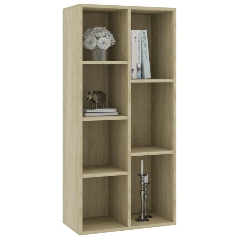 Ormarić za knjige boja hrasta sonome 50 x 25 x 106 cm iverica - Slika 3