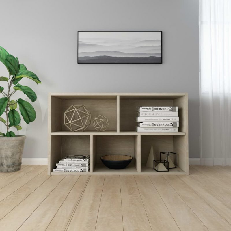 Ormarić za knjige / komoda boja hrasta 50 x 25 x 80 cm iverica - Slika 4