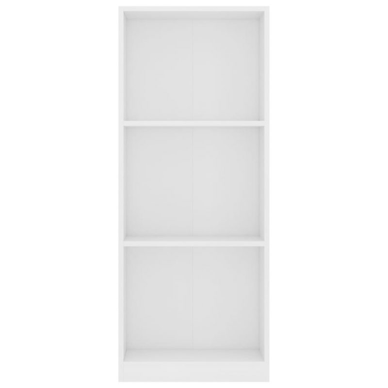 Ormarić za knjige s 3 razine bijeli 40 x 24 x 108 cm od iverice - Slika 4
