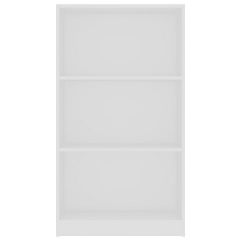 Ormarić za knjige s 3 razine bijeli 60 x 24 x 108 cm od iverice - Slika 4