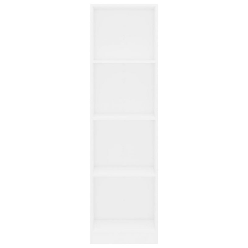 Ormarić za knjige s 4 razine bijeli 40 x 24 x 142 cm od iverice - Slika 4