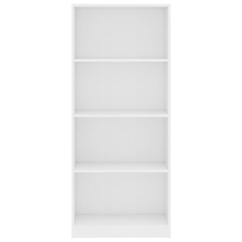 Ormarić za knjige s 4 razine bijeli 60 x 24 x 142 cm od iverice - Slika 4