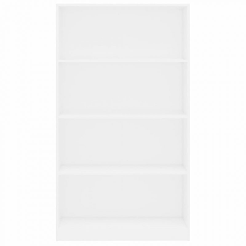 Ormarić za knjige s 4 razine bijeli 80 x 24 x 142 cm od iverice - Slika 4