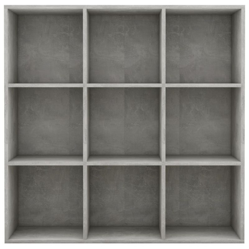 Ormarić za knjige siva boja betona 98 x 30 x 98 cm od iverice - Slika 4