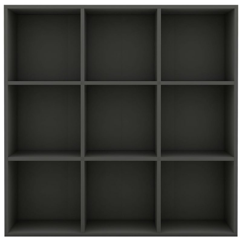 Ormarić za knjige sivi 98 x 30 x 98 cm od iverice - Slika 4