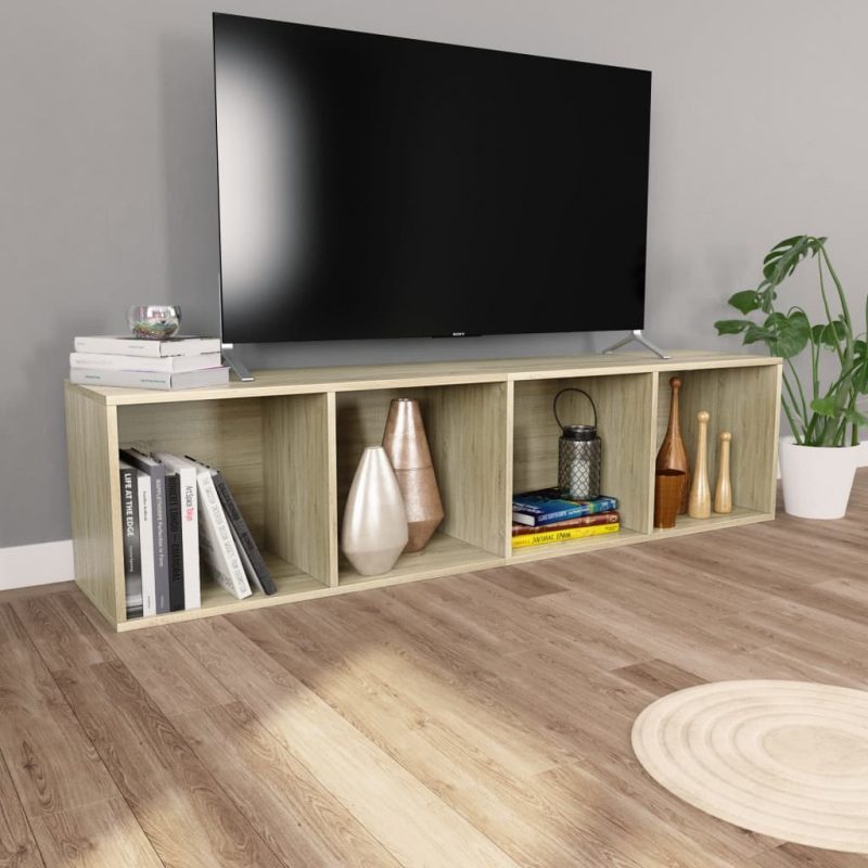 Ormarić za knjige/TV boja hrasta 36 x 30 x 143 cm od iverice - Slika 4