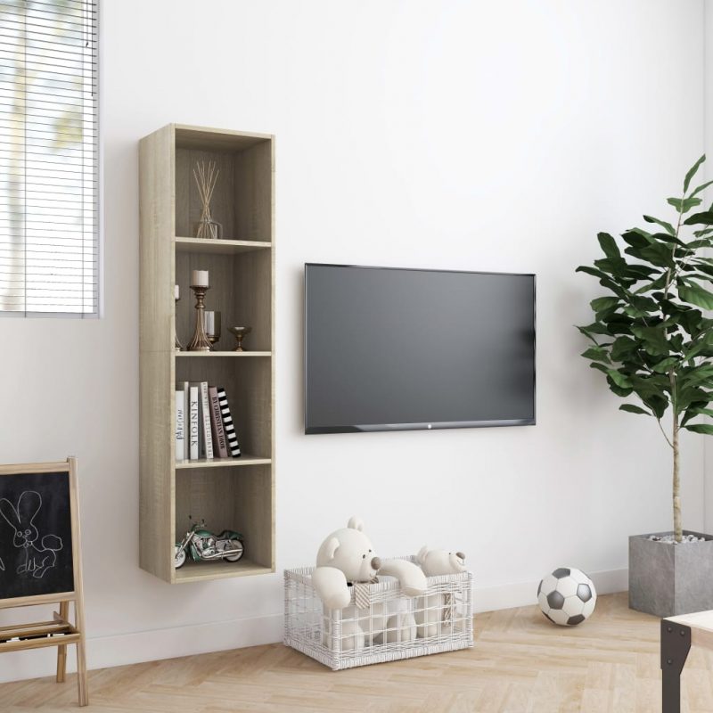 Ormarić za knjige/TV boja hrasta sonome 143 x 30 x 36 cm - Slika 3
