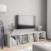 Ormarić za knjige/TV visoki sjaj bijeli 143 x 30 x 36 cm
