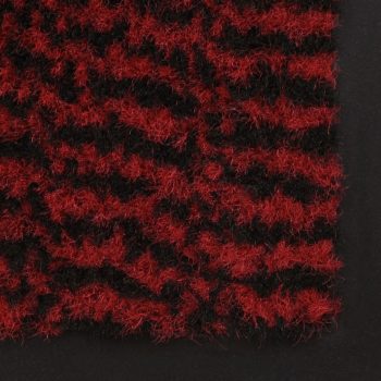 Otirači za prašinu 2 kom pravokutni čupavi 120 x 180 cm crveni