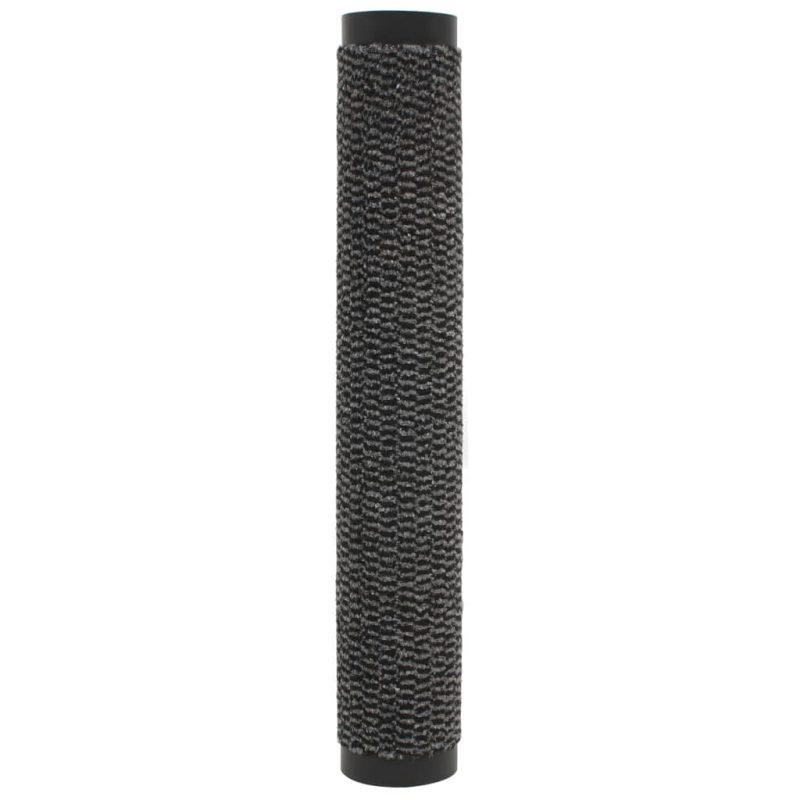 Otirači za prašinu 2 kom pravokutni čupavi 80 x 120 cm antracit - Slika 4