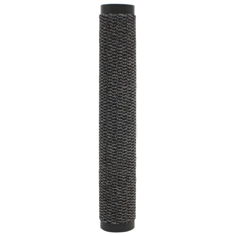 Otirači za prašinu 2 kom pravokutni čupavi 90 x 150 cm antracit - Slika 4