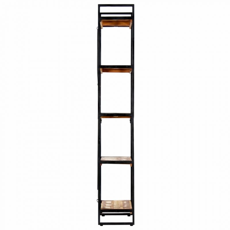 Police za knjige 5 razina 60x30x180 cm masivno obnovljeno drvo - Slika 3